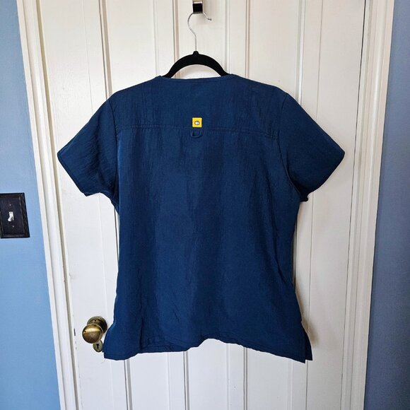 WonderWink Women's Nurse Scrub 4 Way Stretch Shirt Caribbean Blue - Size L - Picture 6 of 6